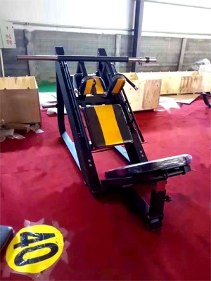 中途半端のローダー 鋼 45 度 ハック スライド 脚 プレス ジム 家庭 ジム タイプ トレーニング マシン