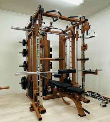3*80KG ウェイトスタック 商業用 オールインワン スミスマシン 総合フィットネス機器