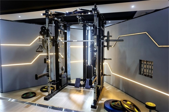 3*80KG ウェイトスタック 商業用 オールインワン スミスマシン 総合フィットネス機器