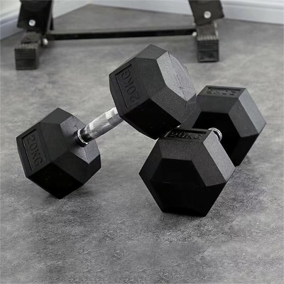 オーダーメイド ロゴ ヘックスゴムコーティング ハンブル 家庭用体育館 健身器具 2.5kg-50kg