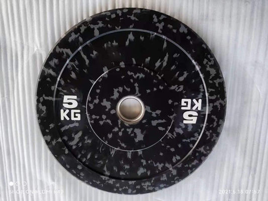 15lb 30lb 45lb ジム ゴム重量プレート パーソナライズされたロゴの無料重量トレーニングのためのセット