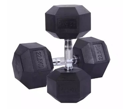 2.5kg 黒ゴムヘックスダンベルセット 総合フィットネス愛好者のための究極のツール