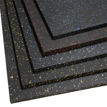 家庭用ジム用防滑ゴムタイル 500*500/1000*1000 黒色