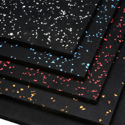 家庭用ジム用防滑ゴムタイル 500*500/1000*1000 黒色