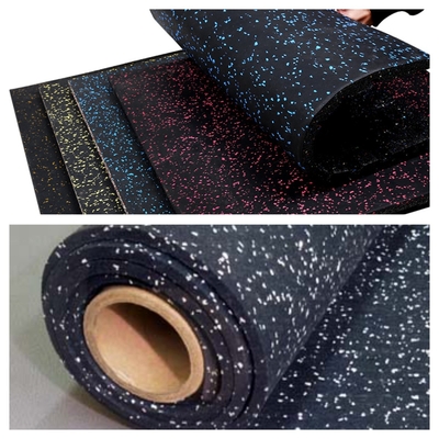家庭用ジム用防滑ゴムタイル 500*500/1000*1000 黒色