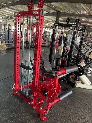 ボディビルディング 運動器具 座席2つ 足巻き 足伸ばし 機能トレーナー