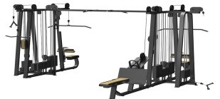 8 ステーション ラット ダウン ロング プル バック プレス ケーブル クロスオーバー ロー ロー ライン 上下