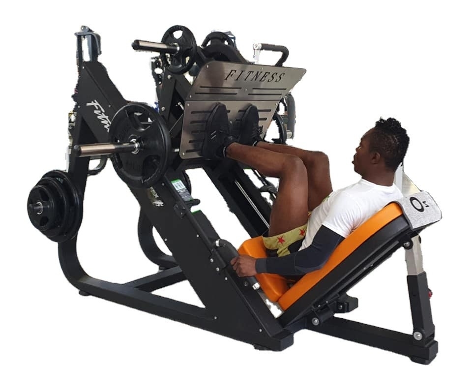 ボディビルディング 運動 45 度プレート 負荷 足プレストレーニングのための強度マシン
